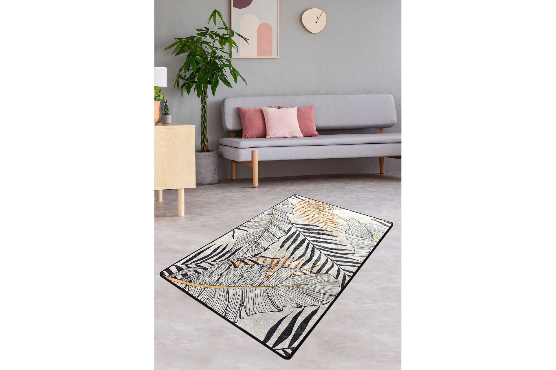 Matto Herbal 140x190 cm - Monivärinen / Sametti - Kodintekstiilit & matot - Matto - Moderni matto - Wilton-matto