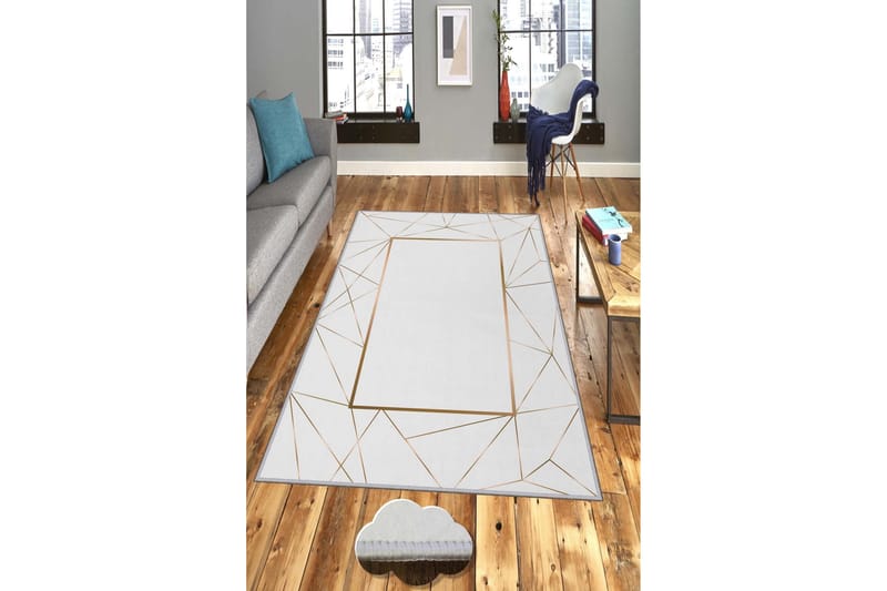 Matto Homefesto 100x150 cm - Monivärinen - Kodintekstiilit & matot - Matto - Moderni matto - Wilton-matto