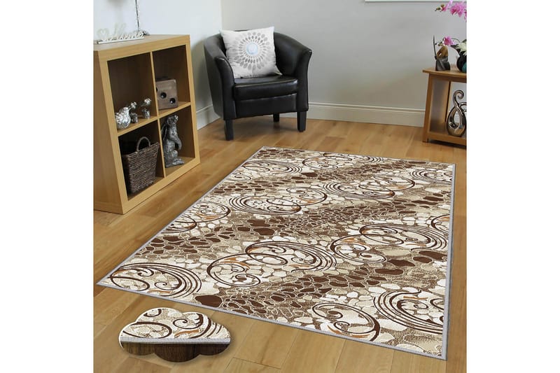 Matto Homefesto 100x200 cm - Monivärinen - Kodintekstiilit & matot - Matto - Moderni matto - Wilton-matto