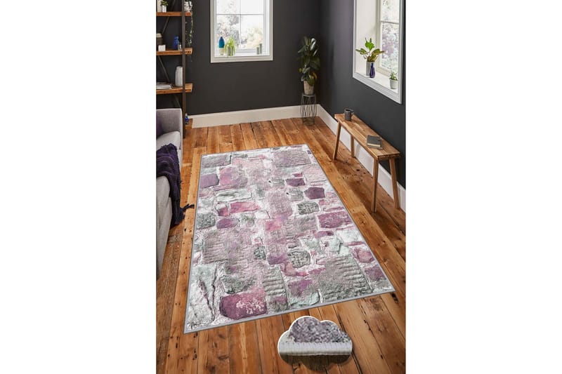Matto Homefesto 100x200 cm - Monivärinen - Kodintekstiilit & matot - Matto - Moderni matto - Wilton-matto