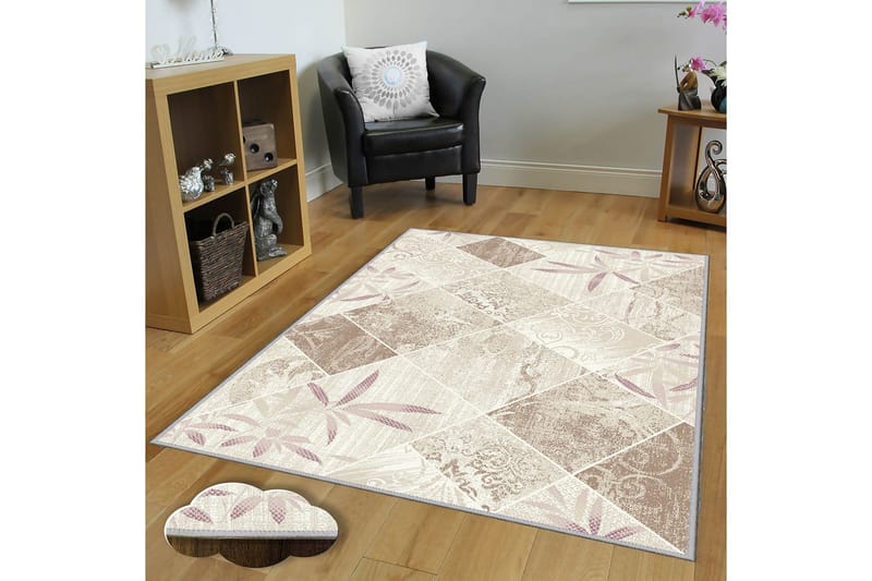 Matto Homefesto 100x200 cm - Monivärinen - Kodintekstiilit & matot - Matto - Moderni matto - Wilton-matto