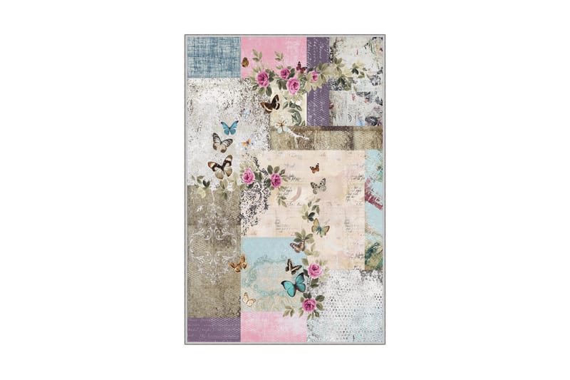 Matto Homefesto 100x200 cm - Monivärinen - Kodintekstiilit & matot - Matto - Moderni matto - Wilton-matto