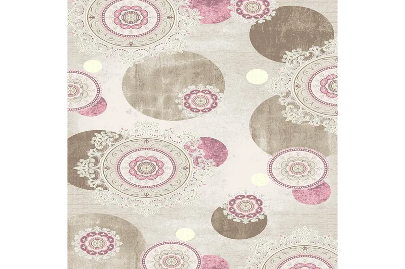 Matto Homefesto 100x200 cm - Monivärinen - Kodintekstiilit & matot - Matto - Moderni matto - Wilton-matto