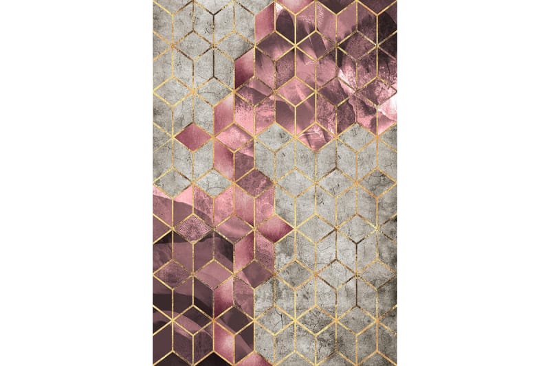 Matto Homefesto 100x300 cm - Monivärinen - Kodintekstiilit & matot - Matto - Moderni matto - Wilton-matto
