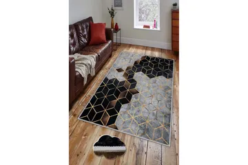 Matto Homefesto 100x300 cm - Monivärinen - Kodintekstiilit & matot - Matto - Moderni matto - Wilton-matto