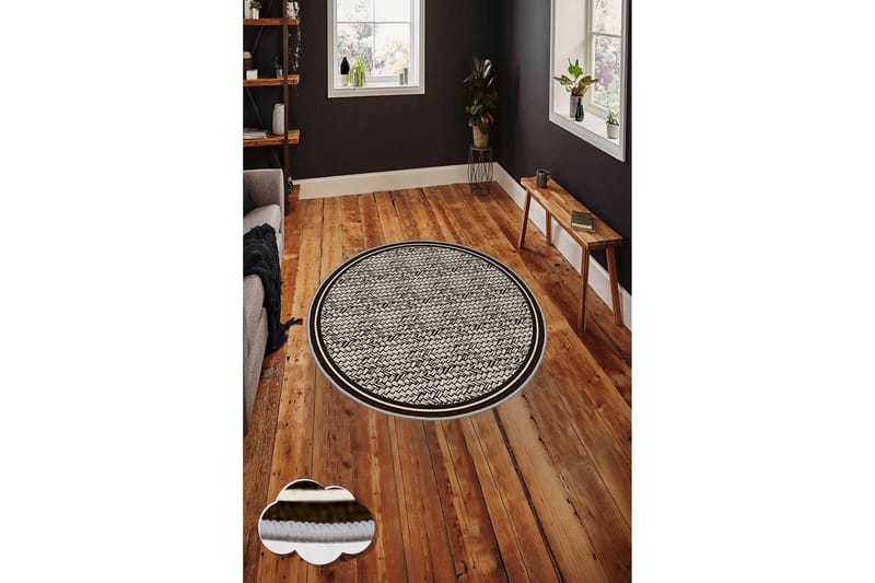 Matto Homefesto 110 cm Pyöreä - Monivärinen - Kodintekstiilit & matot - Matto - Moderni matto - Wilton-matto