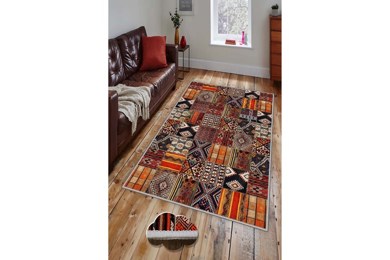 Matto Homefesto 120x180 cm - Monivärinen - Kodintekstiilit & matot - Matto - Moderni matto - Wilton-matto