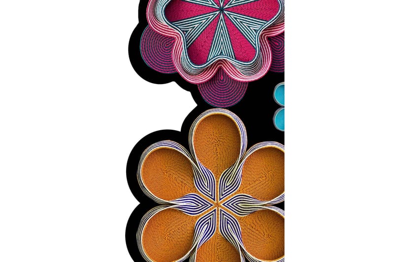 Matto Homefesto 120x180 cm - Monivärinen - Kodintekstiilit & matot - Matto - Moderni matto - Wilton-matto