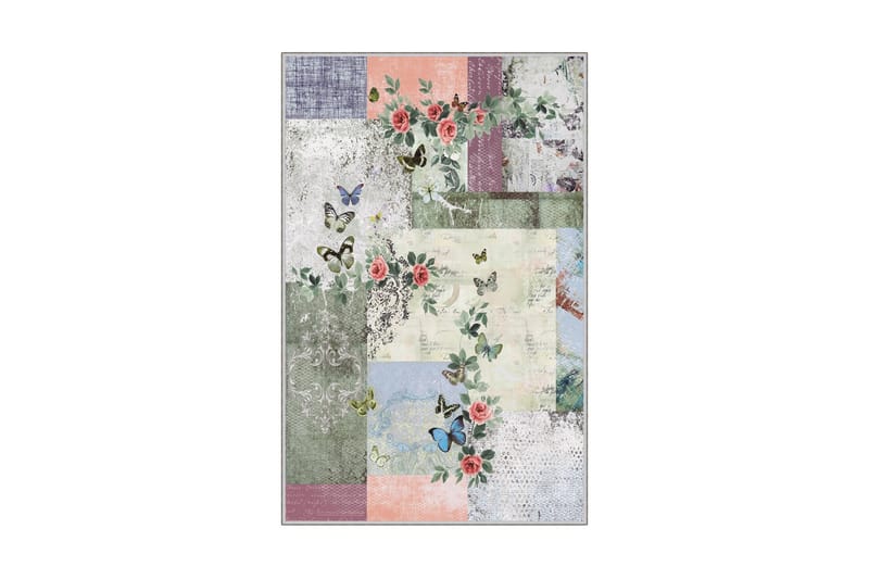 Matto Homefesto 140x220 cm - Monivärinen - Kodintekstiilit & matot - Matto - Moderni matto - Wilton-matto