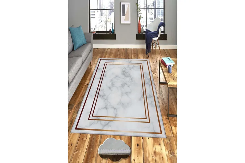 Matto Homefesto 140x220 cm - Monivärinen - Kodintekstiilit & matot - Matto - Moderni matto - Wilton-matto