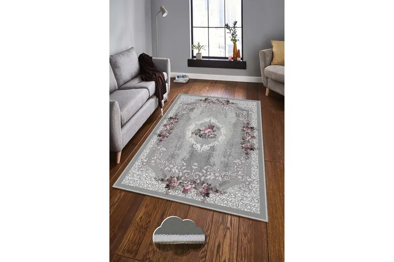 Matto Homefesto 140x220 cm - Monivärinen - Kodintekstiilit & matot - Matto - Moderni matto - Wilton-matto