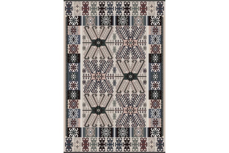 Matto Homefesto 140x220 cm - Monivärinen - Kodintekstiilit & matot - Matto - Moderni matto - Wilton-matto