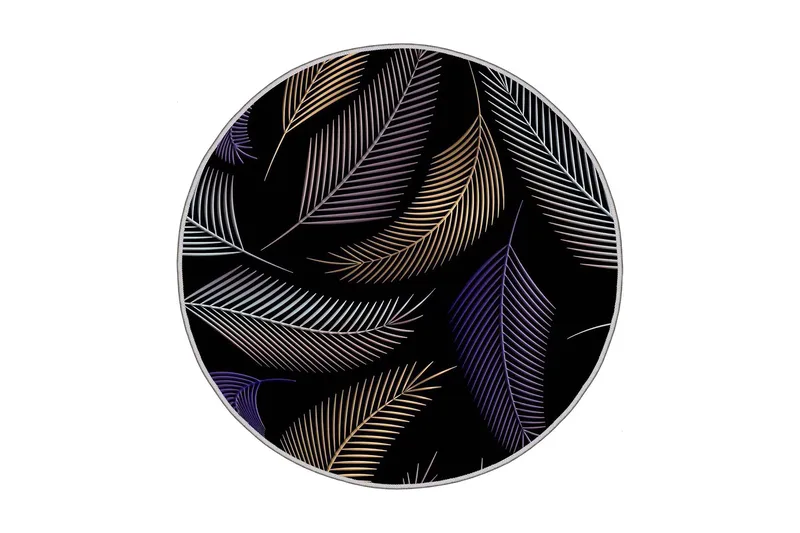 Matto Homefesto 60 cm Pyöreä, Monivärinen