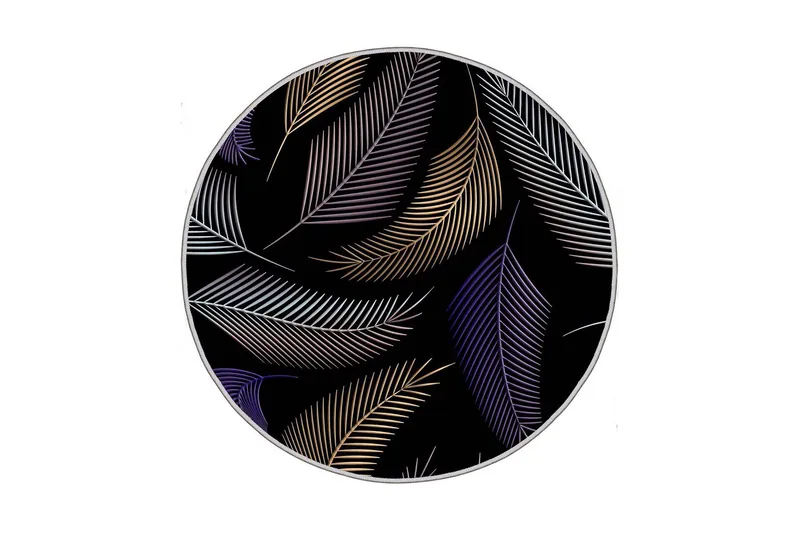 Matto Homefesto 90 cm Pyöreä, Monivärinen