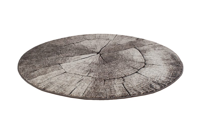 Matto Ibiza Pyöreä Ø120 cm Harmaa - Harmaa - Kodintekstiilit & matot - Matto - Moderni matto - Wilton-matto