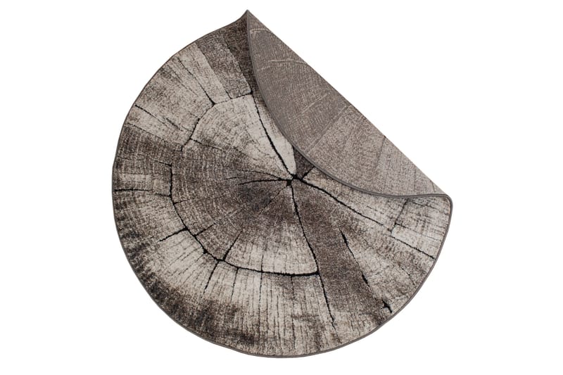Matto Ibiza Pyöreä Ø120 cm Harmaa - Harmaa - Kodintekstiilit & matot - Matto - Moderni matto - Wilton-matto