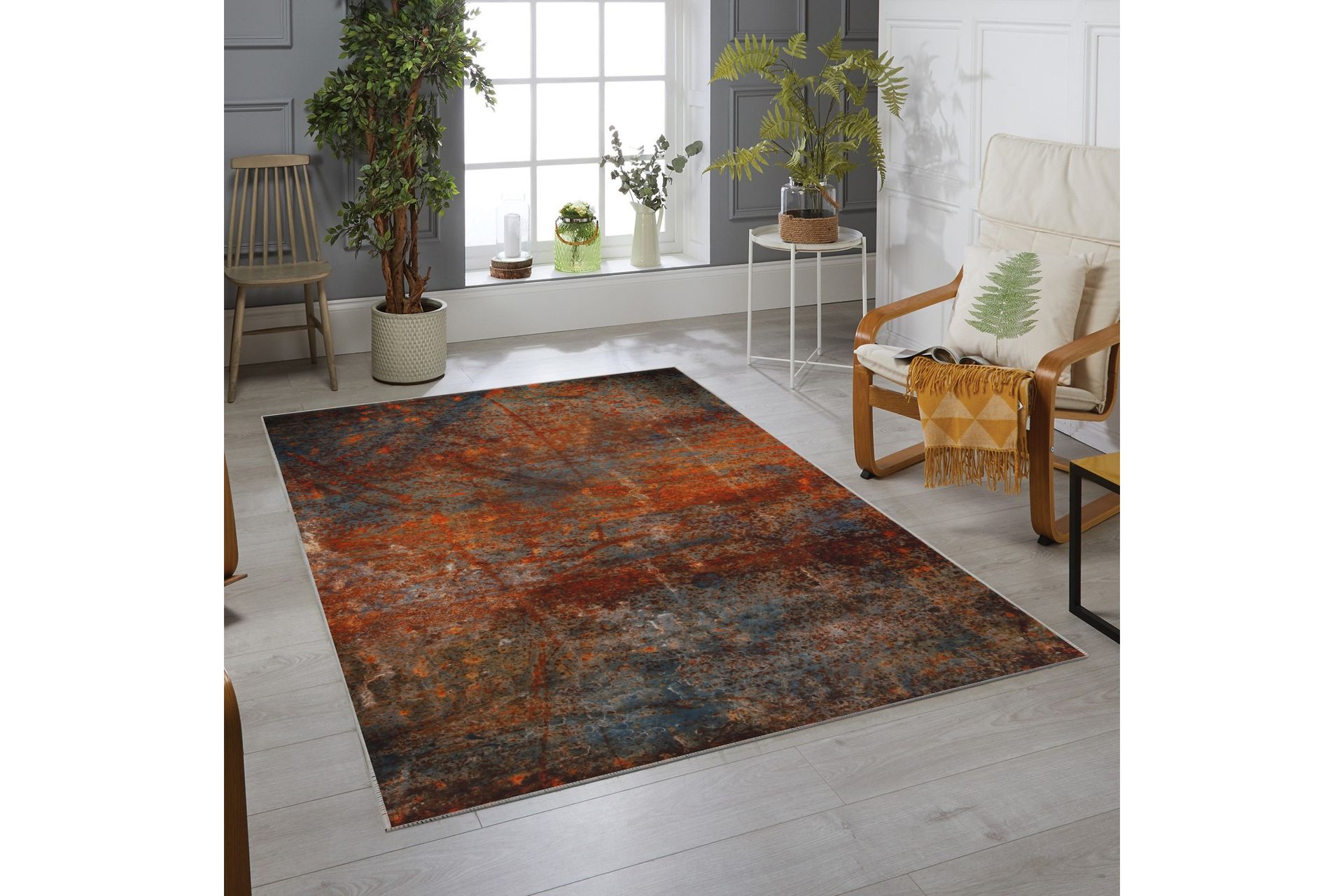 Matto Judson 100x150 cm - Monivärinen - Kodintekstiilit & matot - Matto - Moderni matto - Wilton-matto