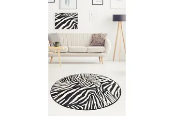 Matto Kanthe Pyöreä 140 cm - Seepra/Sametti - Kodintekstiilit & matot - Matto - Moderni matto - Wilton-matto