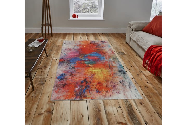 Matto Karjus 100x150 cm - Monivärinen - Wilton-matto - Kuviollinen matto & värikäs matto