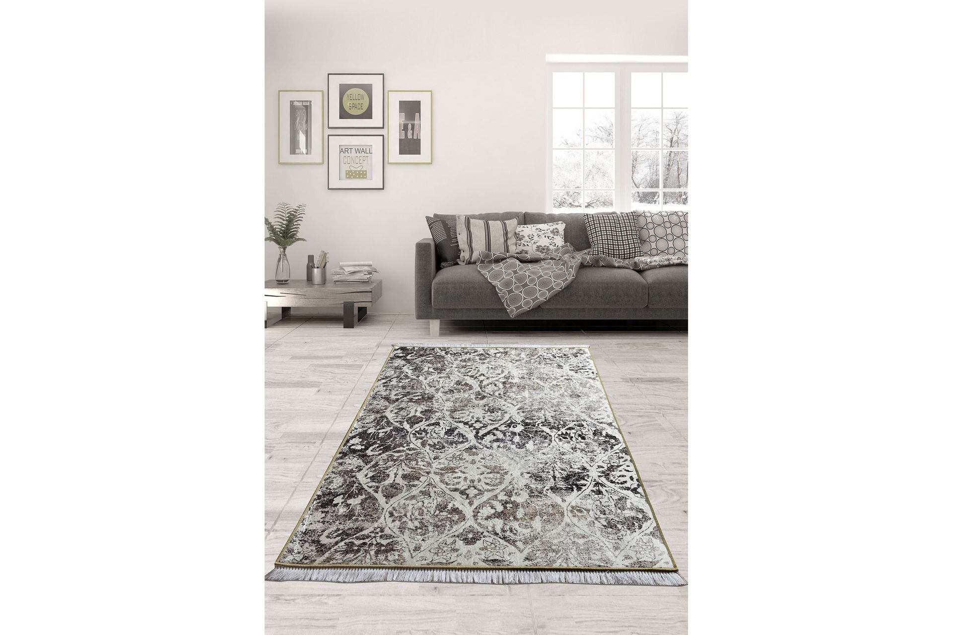 Matto Klasikoa 140x190 cm - Monivärinen / Sametti - Kodintekstiilit & matot - Matto - Moderni matto - Wilton-matto
