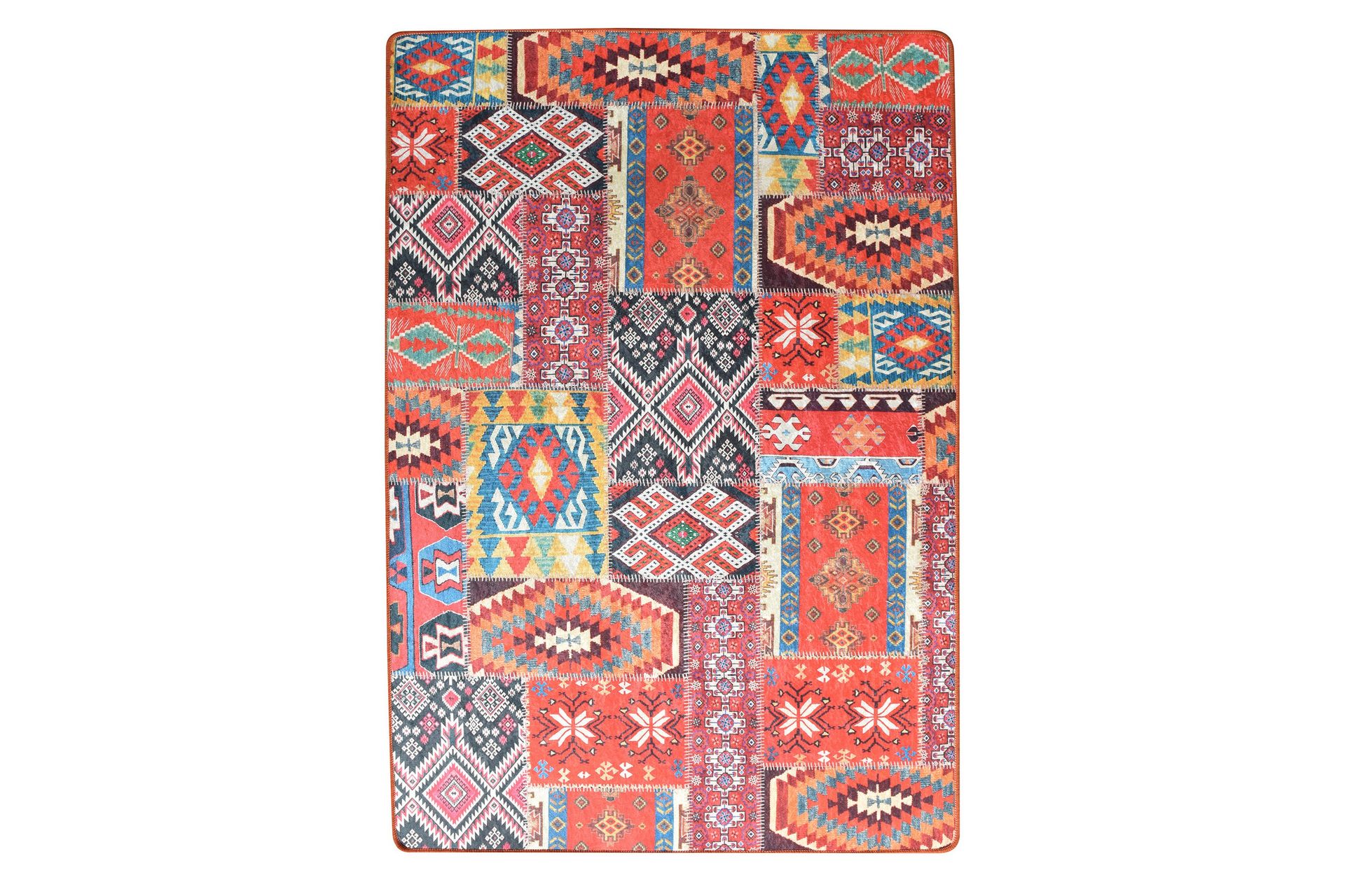 Matto Lapwurk 100x200 cm - Monivärinen / Sametti - Kodintekstiilit & matot - Matto - Moderni matto - Wilton-matto