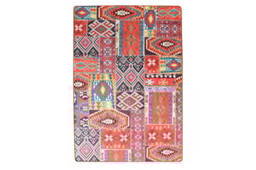 Matto Lapwurk 100x200 cm - Monivärinen / Sametti - Kodintekstiilit & matot - Matto - Moderni matto - Wilton-matto