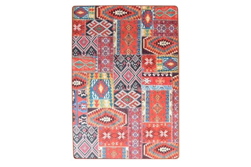 Matto Lapwurk 100x200 cm - Monivärinen / Sametti - Kodintekstiilit & matot - Matto - Moderni matto - Wilton-matto