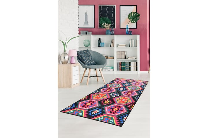 Matto Magia 140x190 cm - Monivärinen / Sametti - Wilton-matto - Kuviollinen matto & värikäs matto