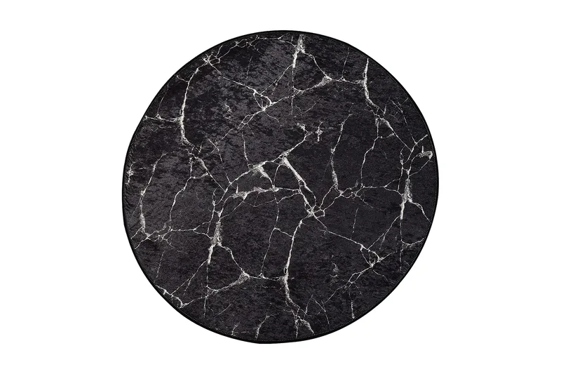 Matto Marmaru Pyöreä 140 cm, Monivärinen / Sametti