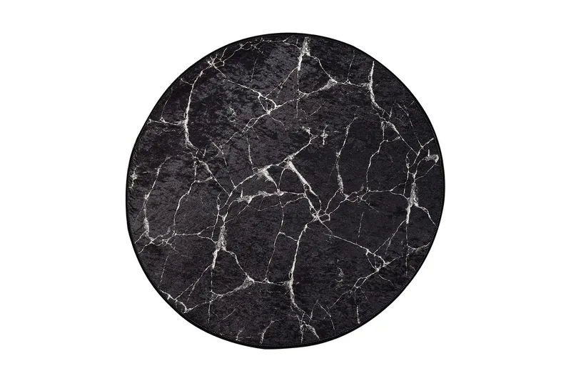 Matto Marmaru Pyöreä 100 cm, Monivärinen / Sametti