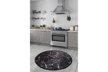Matto Marmaru Pyöreä 100 cm - Monivärinen / Sametti - Kodintekstiilit & matot - Matto - Moderni matto - Wilton-matto