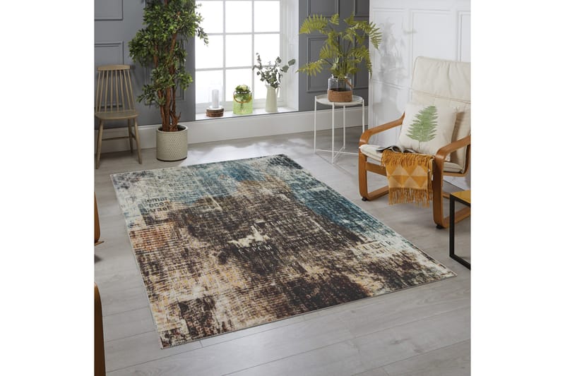 Matto Rickter 100x150 cm - Monivärinen - Kodintekstiilit & matot - Matto - Moderni matto - Wilton-matto