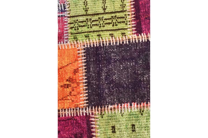 Matto Sehzade Pyöreä 140 cm - Monivärinen / Sametti - Pyöreät matot - Wilton-matto - Kuviollinen matto & värikäs matto