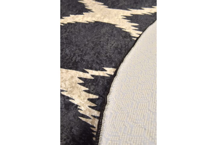 Matto Sombra Pyöreä 100 cm - Monivärinen / Sametti - Pyöreät matot - Wilton-matto - Kuviollinen matto & värikäs matto