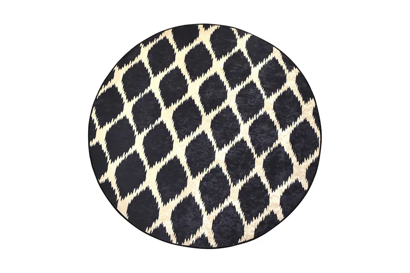 Matto Sombra Pyöreä 100 cm, Monivärinen / Sametti