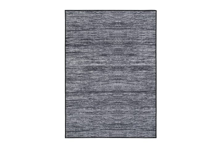 Matto Struktur 200x290 cm Musta - Musta - Kuviollinen matto & värikäs matto - Pienet matot - Wilton-matto