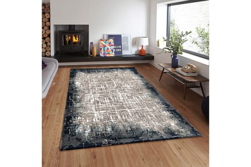 Matto Tacettin 150x230 cm - Sininen / Harmaa - Kodintekstiilit & matot - Matto - Moderni matto - Wilton-matto