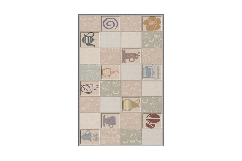 Matto Tenzile 100x150 cm - Monivärinen - Kodintekstiilit & matot - Matto - Moderni matto - Wilton-matto