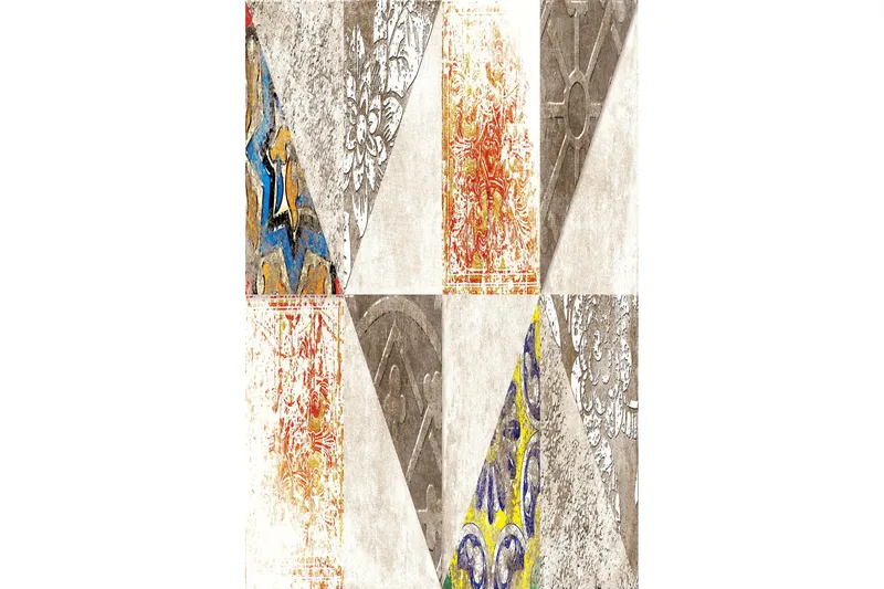 Matto Tenzile 100x150 cm - Monivärinen - Kodintekstiilit & matot - Matto - Moderni matto - Wilton-matto