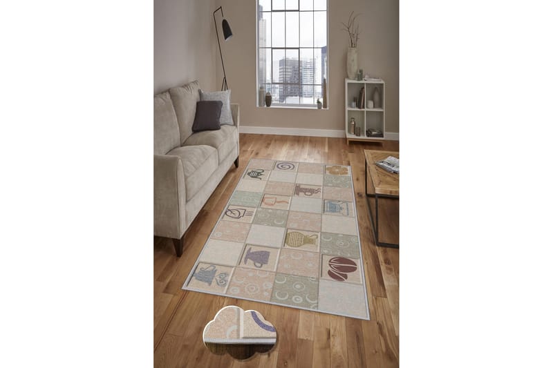 Matto Tenzile 100x150 cm - Monivärinen - Kodintekstiilit & matot - Matto - Moderni matto - Wilton-matto