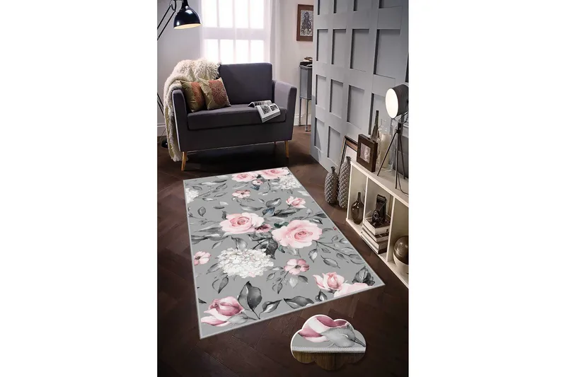 Matto Tenzile 100x150 cm - Monivärinen - Kodintekstiilit & matot - Matto - Moderni matto - Wilton-matto