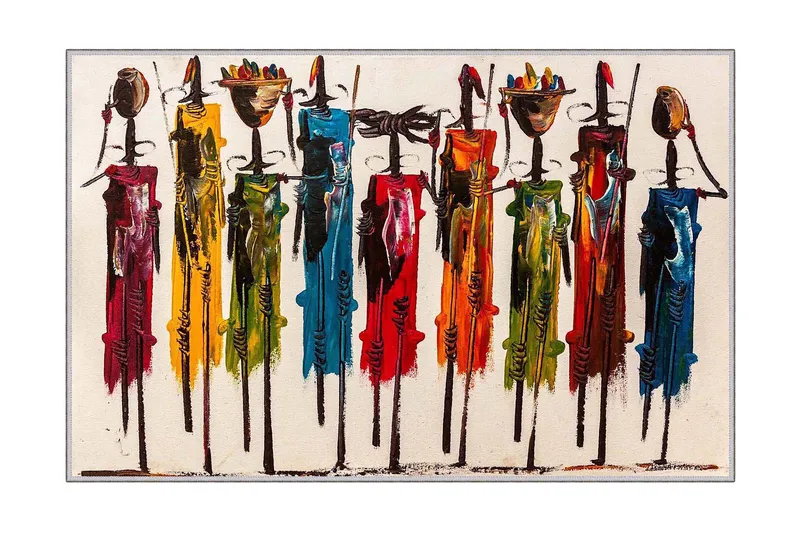 Matto Tenzile 100x200 cm, Monivärinen