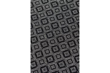 Matto Tessuto Pyöreä 100 cm - Valkoinen/musta/sametti - Kodintekstiilit & matot - Matto - Moderni matto - Wilton-matto
