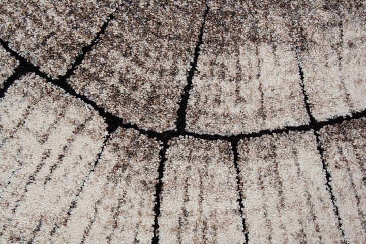 Matto Tree Pyöreä Ø120 cm Harmaa - Harmaa - Wilton-matto - Kuviollinen matto & värikäs matto - Iso matto