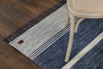 Matto Vindö 135x195 - Farkunsininen - Kodintekstiilit & matot - Matto - Moderni matto - Räsymatto