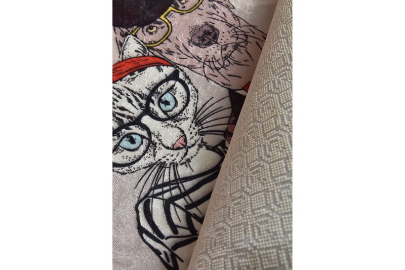 Matto Pareja Pyöreä 100 cm - Monivärinen / Sametti - Kodintekstiilit & matot - Matto - Moderni matto - Wilton-matto