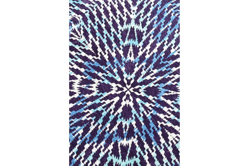 Matto Pelope Pyöreä 100 cm - Monivärinen / Sametti - Kodintekstiilit & matot - Matto - Moderni matto - Wilton-matto