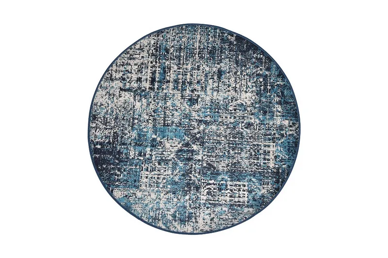 Matto Pulveru Pyöreä 100 cm, Monivärinen / Sametti