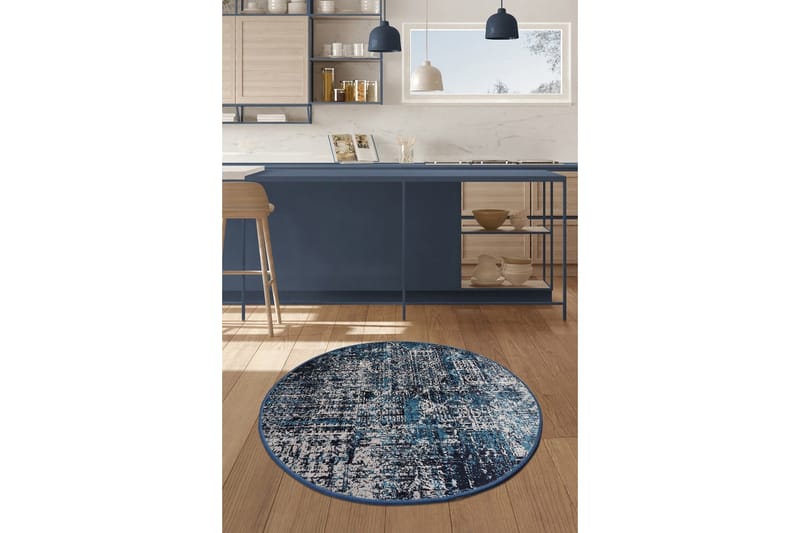 Matto Pulveru Pyöreä 140 cm - Monivärinen / Sametti - Kodintekstiilit & matot - Matto - Moderni matto - Wilton-matto