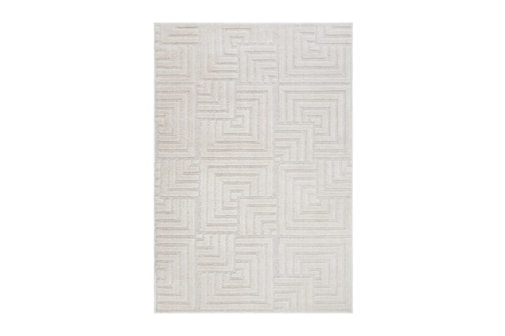 Wilton-matto Rinke 280x380 Suorakaiteen muotoinen - Valkoinen - Wilton-matto - Kuviollinen matto & värikäs matto